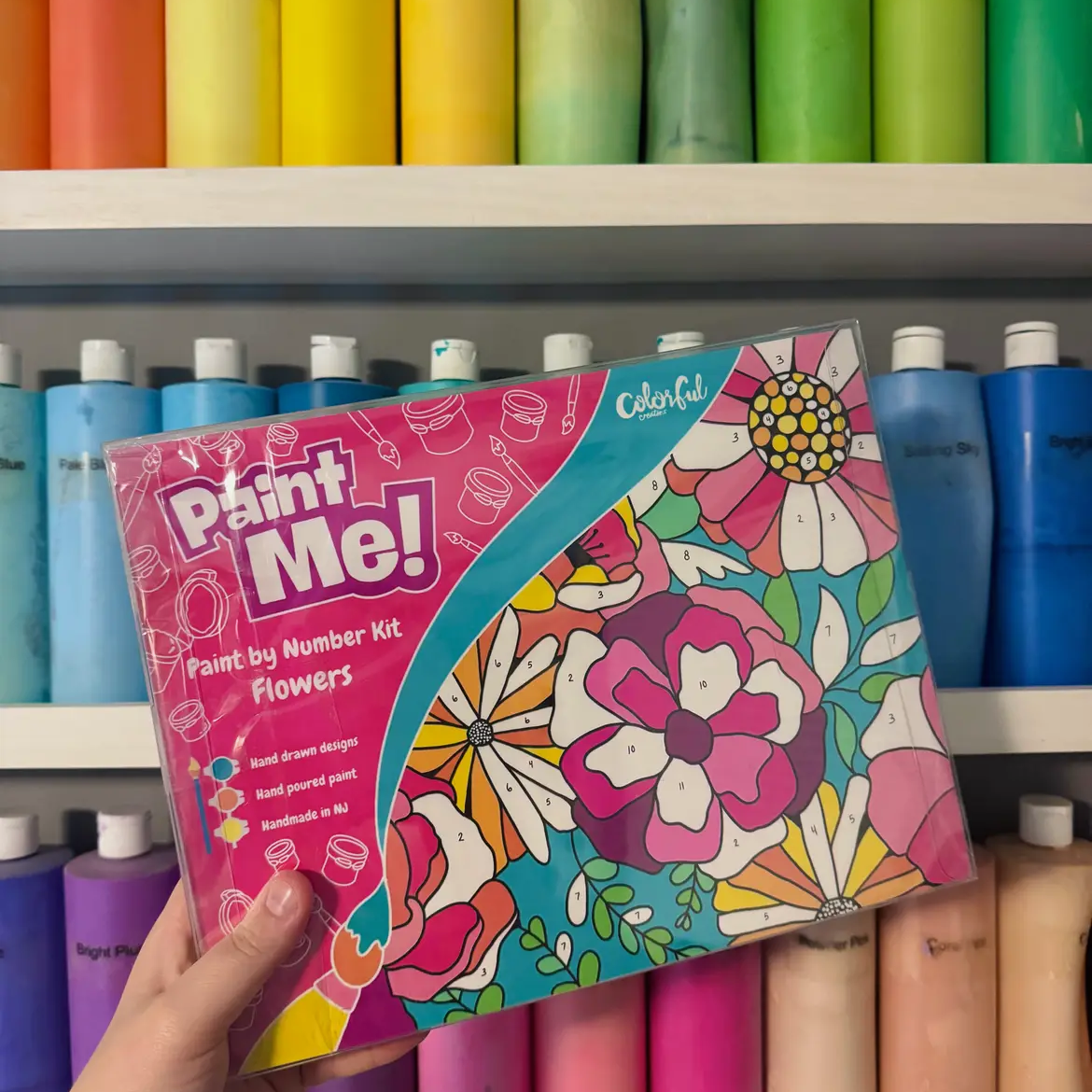 Colorful Flowers Paint By Number Kit